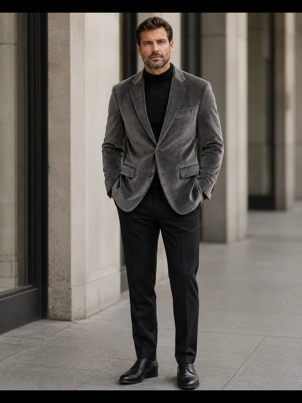 NWT Joseph Abboud Gray Velvet Blazer Sport Coat Men’s 42R $695